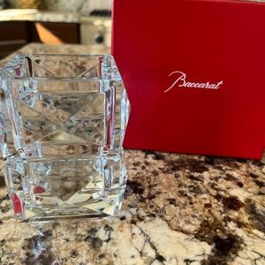 Baccarat Clear Crystal pencil box Holder